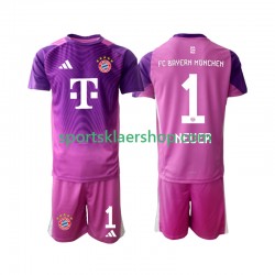 FC Bayern München drakt Manuel Neuer 1 Keeper Fjerdetrøye Kort erm 2025-2026 , Barnesett