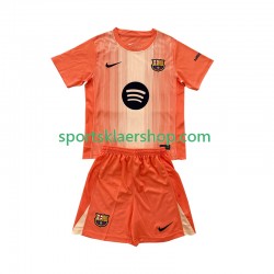 FC Barcelona drakt Keeper Fjerdetrøye Kort erm 2025-2026 , Barnesett