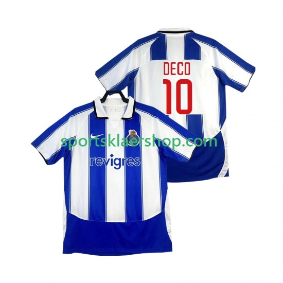 FC Porto drakt DECO 10 2003 Retro Hjemmetrøye Kort erm 2004 , Herre