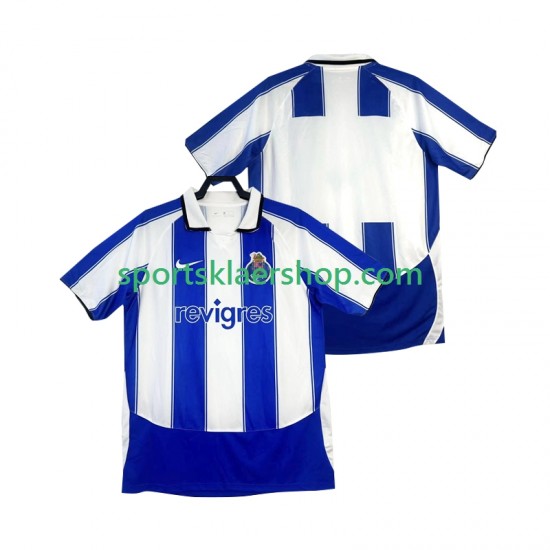 FC Porto drakt 2003 Retro Hjemmetrøye Kort erm 2004 , Herre