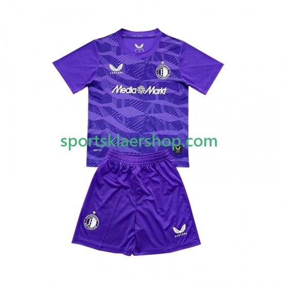 Feyenoord Rotterdam drakt Keeper Tredjetrøye Kort erm 2025-2026 , Barnesett