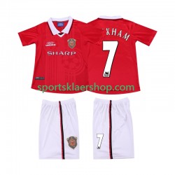 Manchester Utd drakt BECKHAM 7 2000 Retro Hjemmetrøye Kort erm 1999 , Barnesett