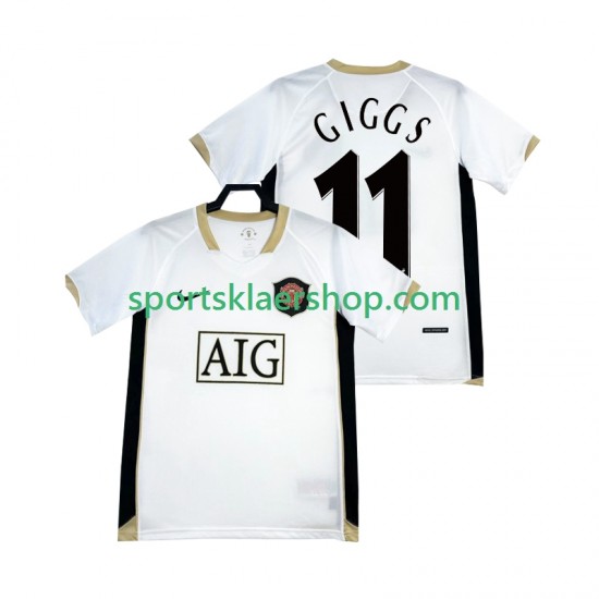 Manchester Utd drakt GIGGS 11 -2007 Retro Bortetrøye Kort erm 2006 , Herre