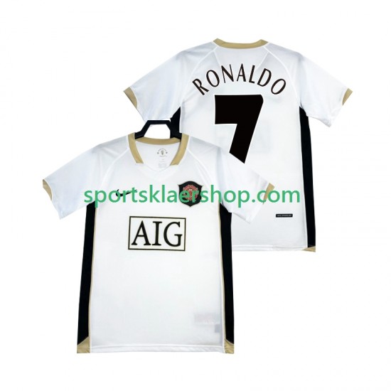 Manchester Utd drakt RONALDO 7 -2007 Retro Bortetrøye Kort erm 2006 , Herre