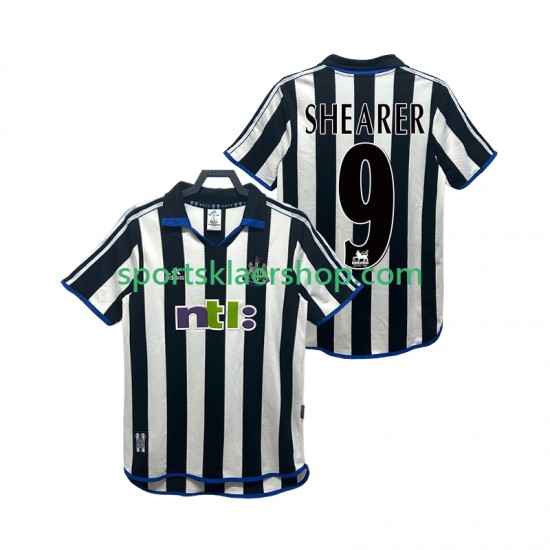 Newcastle United drakt SHEARER 9 2000 2001 Retro Hjemmetrøye Kort erm , Herre