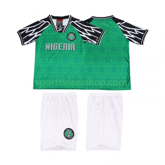 Nigeria drakt 1995 Retro Hjemmetrøye Kort erm , Barnesett
