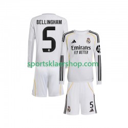 Real Madrid drakt Jude Bellingham 5 Hjemmetrøye Lang erm 2025-2026 , Barnesett