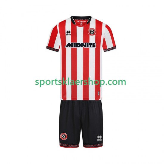 Sheffield United drakt Hjemmetrøye Kort erm 2025-2026 , Barnesett