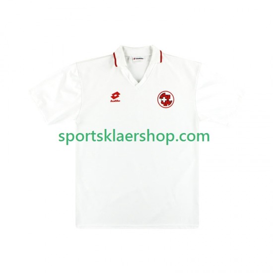 Sveits drakt Retro Bortetrøye Kort erm 1994 , Herre