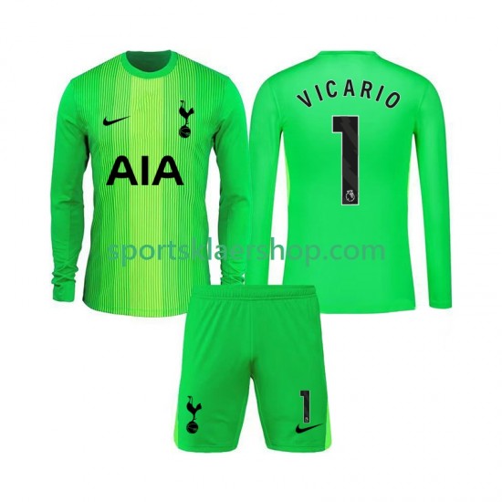 Tottenham Hotspur drakt Guglielmo Vicario 1 Keeper Hjemmetrøye Lang erm 2025-2026 , Barnesett