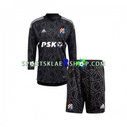 drakt Dinamo Zagreb Keeper Hjemmetrøye Lang erm 2022-23 , Barnesett