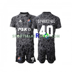 drakt Dinamo Zagreb Livakovic 40 Keeper Hjemmetrøye Kort erm 2022-23 , Barnesett drakt Dinamo Zagreb Livakovic 40 Keeper Hjemmetrøye Kort erm 2022-23 , Barnesett