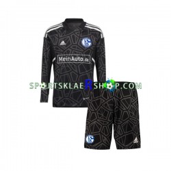 Schalke 04 drakt FC Keeper Hjemmetrøye Lang erm 2022-23 , Barnesett
