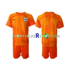 Finland drakt Keeper Hjemmetrøye Kort erm 2022-23 , Barnesett