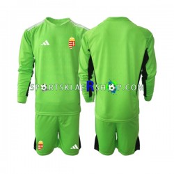 Ungarn drakt Keeper Hjemmetrøye Lang erm 2022 , Barnesett