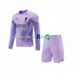 Liverpool drakt Keeper Hjemmetrøye Lang erm 2022-23 , Barnesett