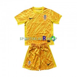 Kroatia drakt Keeper Hjemmetrøye Kort erm Euro 2024 , Barnesett