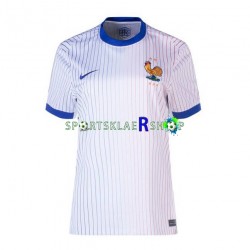 Frankrike drakt Bortetrøye Kort erm Euro 2024 , Dame