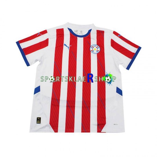 drakt Paraguay Hjemmetrøye Kort erm 2024 , Herre