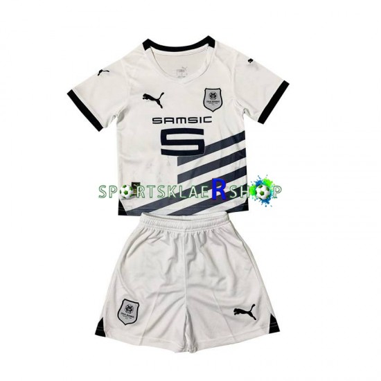 Stade Rennais drakt Bortetrøye Kort erm 2023-2024 , Barnesett