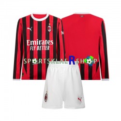 AC Milan drakt Hjemmetrøye Lang erm 2024-2025 , Barnesett AC Milan drakt Hjemmetrøye Lang erm 2024-2025 , Barnesett
