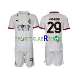 AC Milan drakt Fofana 29 Bortetrøye Kort erm 2024-2025 , Barnesett AC Milan drakt Fofana 29 Bortetrøye Kort erm 2024-2025 , Barnesett