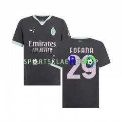 AC Milan drakt Fofana 29 Tredjetrøye Kort erm 2024-2025 , Herre AC Milan drakt Fofana 29 Tredjetrøye Kort erm 2024-2025 , Herre