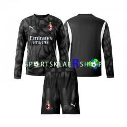 AC Milan drakt Keeper Hjemmetrøye Lang erm 2024-2025 Svart , Barnesett AC Milan drakt Keeper Hjemmetrøye Lang erm 2024-2025 Svart , Barnesett