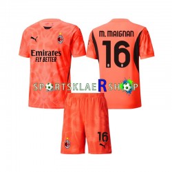 AC Milan drakt Mike Maignan 16 Keeper Fjerdetrøye Kort erm 2024-2025 , Barnesett AC Milan drakt Mike Maignan 16 Keeper Fjerdetrøye Kort erm 2024-2025 , Barnesett