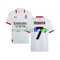 AC Milan drakt Morata 7 Bortetrøye Kort erm 2024-2025 , Herre AC Milan drakt Morata 7 Bortetrøye Kort erm 2024-2025 , Herre