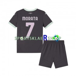 AC Milan drakt Morata 7 Tredjetrøye Kort erm 2024-2025 , Barnesett