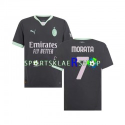 AC Milan drakt Morata 7 Tredjetrøye Kort erm 2024-2025 , Herre AC Milan drakt Morata 7 Tredjetrøye Kort erm 2024-2025 , Herre