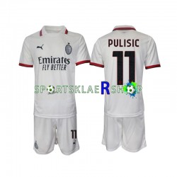 AC Milan drakt Pulisic 11 Bortetrøye Kort erm 2024-2025 , Barnesett AC Milan drakt Pulisic 11 Bortetrøye Kort erm 2024-2025 , Barnesett