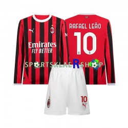 AC Milan drakt Rafael Leao 10 Hjemmetrøye Lang erm 2024-2025 , Barnesett AC Milan drakt Rafael Leao 10 Hjemmetrøye Lang erm 2024-2025 , Barnesett