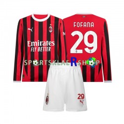 AC Milan drakt Youssouf Fofana 29 Hjemmetrøye Lang erm 2024-2025 , Barnesett AC Milan drakt Youssouf Fofana 29 Hjemmetrøye Lang erm 2024-2025 , Barnesett