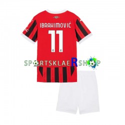AC Milan drakt ibrahimovic 11 Hjemmetrøye Kort erm 2024-2025 , Barnesett