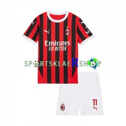 AC Milan drakt ibrahimovic 11 Hjemmetrøye Kort erm 2024-2025 , Barnesett