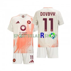 AS Roma drakt Artem Dovbyk 11 Bortetrøye Kort erm 2024-2025 , Barnesett AS Roma drakt Artem Dovbyk 11 Bortetrøye Kort erm 2024-2025 , Barnesett