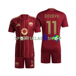 AS Roma drakt Artem Dovbyk 11 Hjemmetrøye Kort erm 2024-2025 , Barnesett AS Roma drakt Artem Dovbyk 11 Hjemmetrøye Kort erm 2024-2025 , Barnesett