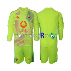 AS Roma drakt Keeper Bortetrøye Lang erm 2024-2025 , Barnesett AS Roma drakt Keeper Bortetrøye Lang erm 2024-2025 , Barnesett