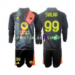AS Roma drakt Mile Svilar 99 Keeper Hjemmetrøye Lang erm 2024-2025 , Barnesett AS Roma drakt Mile Svilar 99 Keeper Hjemmetrøye Lang erm 2024-2025 , Barnesett