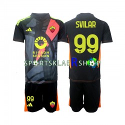AS Roma drakt Mile Svilar 99 Keeper Hjemmetrøye Kort erm 2024-2025 , Barnesett AS Roma drakt Mile Svilar 99 Keeper Hjemmetrøye Kort erm 2024-2025 , Barnesett