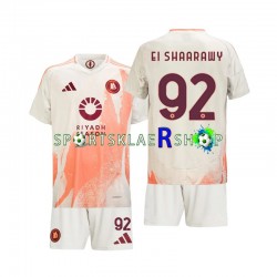 AS Roma drakt Stephan El Shaarawy 92 Bortetrøye Kort erm 2024-2025 , Barnesett AS Roma drakt Stephan El Shaarawy 92 Bortetrøye Kort erm 2024-2025 , Barnesett
