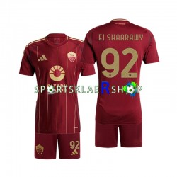 AS Roma drakt Stephan El Shaarawy 92 Hjemmetrøye Kort erm 2024-2025 , Barnesett AS Roma drakt Stephan El Shaarawy 92 Hjemmetrøye Kort erm 2024-2025 , Barnesett