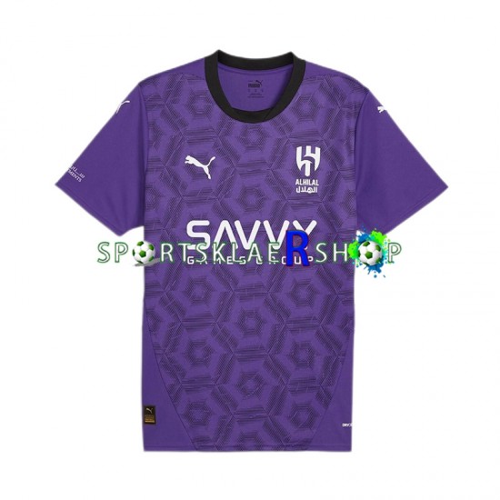 Al Hilal drakt Tredjetrøye Kort erm 2024-2025 , Herre