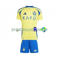 drakt Al Nassr Hjemmetrøye Kort erm 2024-2025 , Barnesett