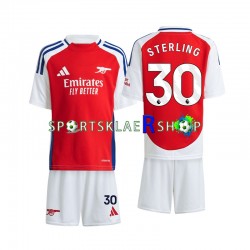Arsenal drakt Sterling 30 Hjemmetrøye Kort erm 2024-2025 , Barnesett