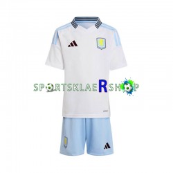 Aston Villa drakt Bortetrøye Kort erm 2024-2025 , Barnesett