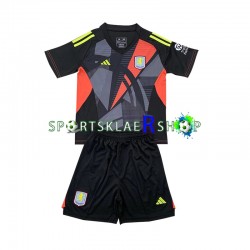 Aston Villa drakt Keeper Bortetrøye Kort erm 2024-2025 , Barnesett