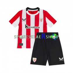 Athletic Bilbao drakt Hjemmetrøye Kort erm 2024-2025 , Barnesett